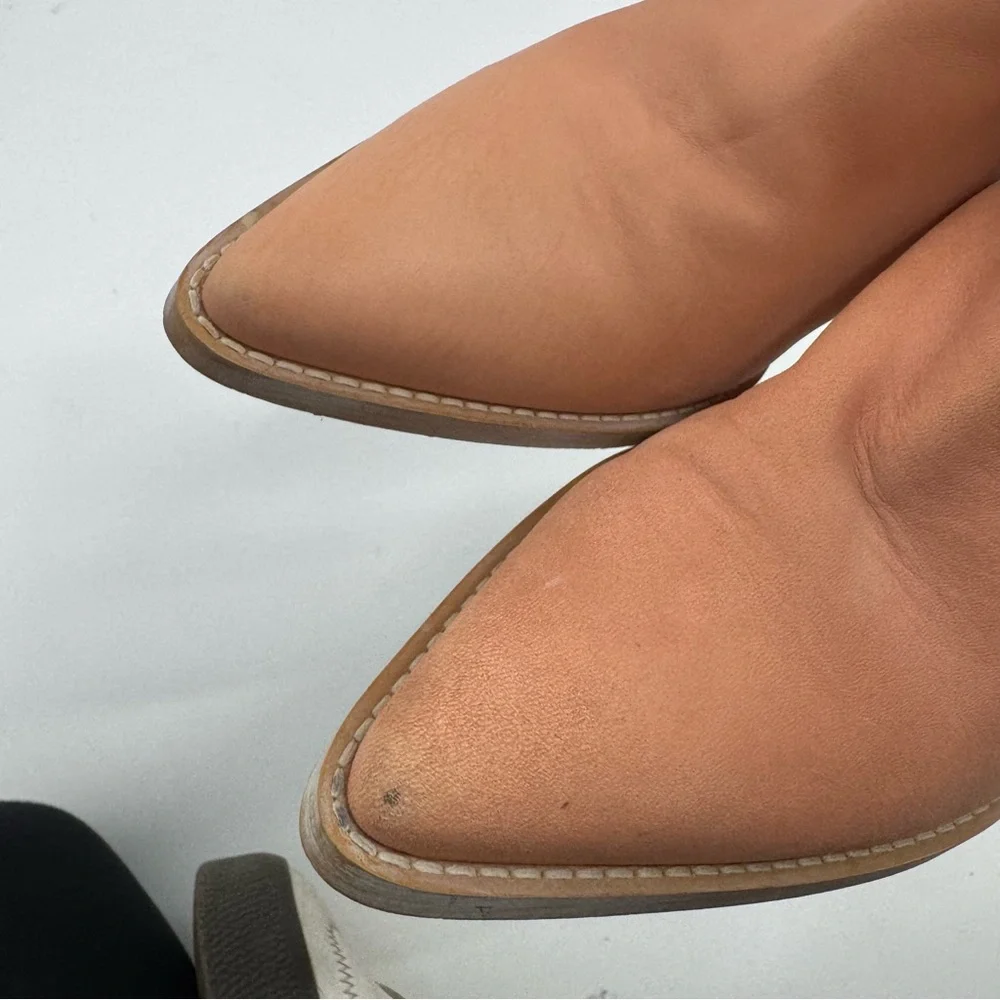Free People Wilder Bootie in Peach